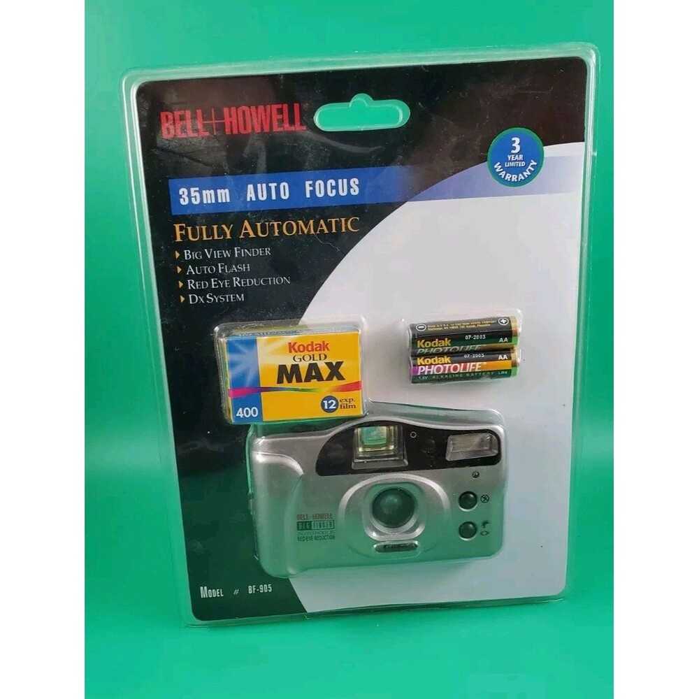 Bell Howell BF-905 Fully Automatic 35mm Auto Focus - NOS, Sealed